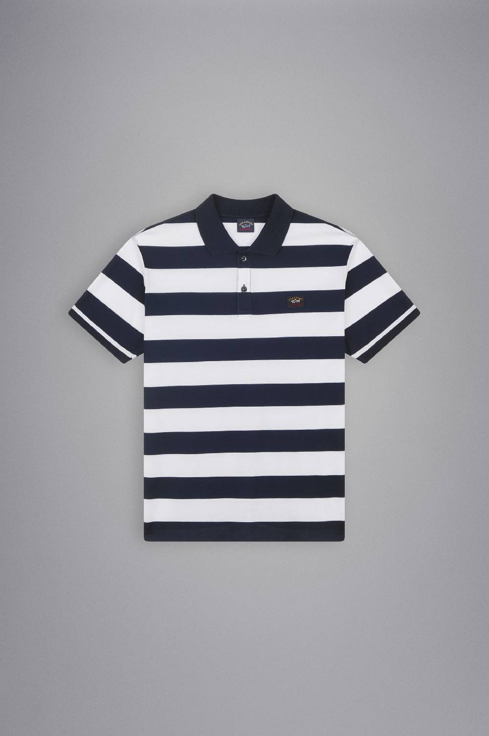 Paul & Shark Polo in cotone piqué con badge iconico Paul & Shark Consegna Veloce