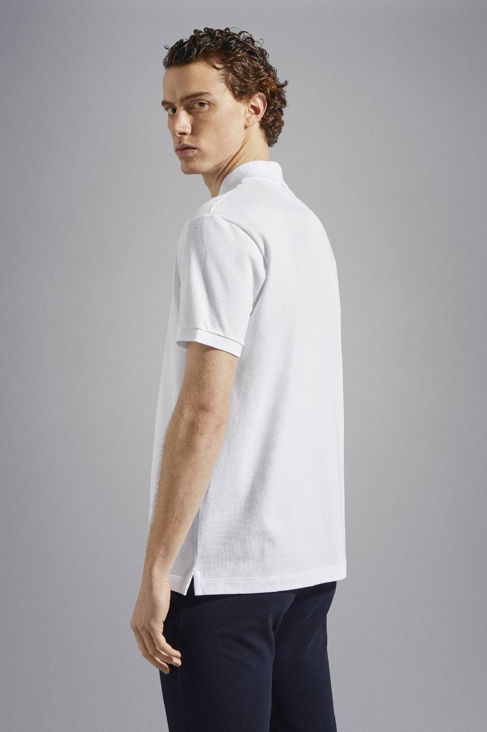 Paul & Shark Polo in cotone piqué con badge iconico Paul & Shark Promozione Limitata
