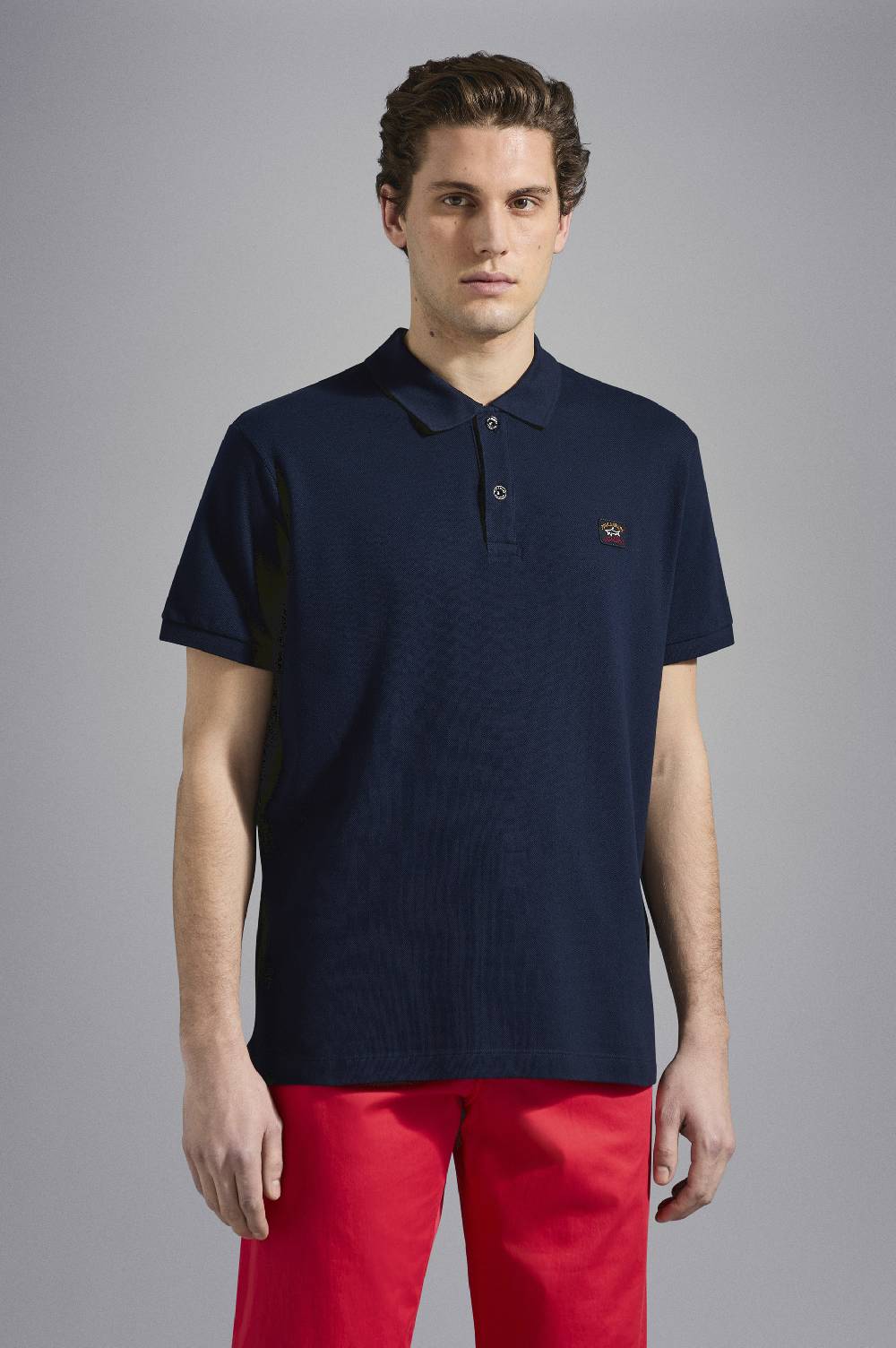 Paul & Shark Polo in cotone piqué con badge iconico Paul & Shark