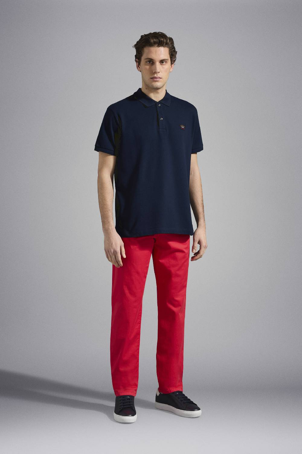 Paul & Shark Polo in cotone piqué con badge iconico Paul & Shark Sottocosto