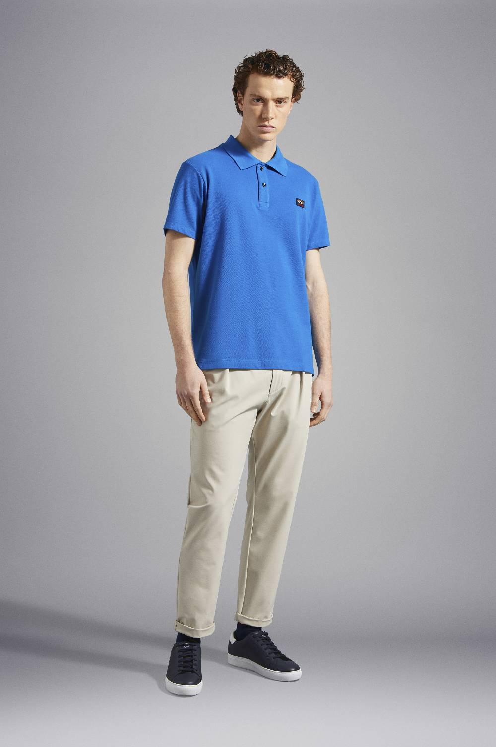 Paul & Shark Polo in cotone piqué con badge iconico Paul & Shark Convenienza