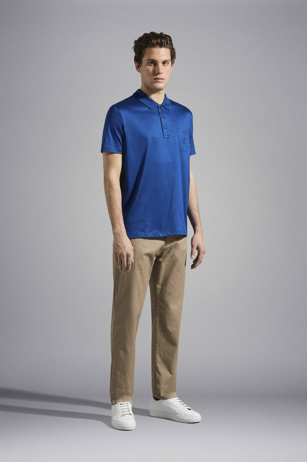 Paul & Shark Polo in jersey di cotone con Logo ricamato Paul & Shark Presa
