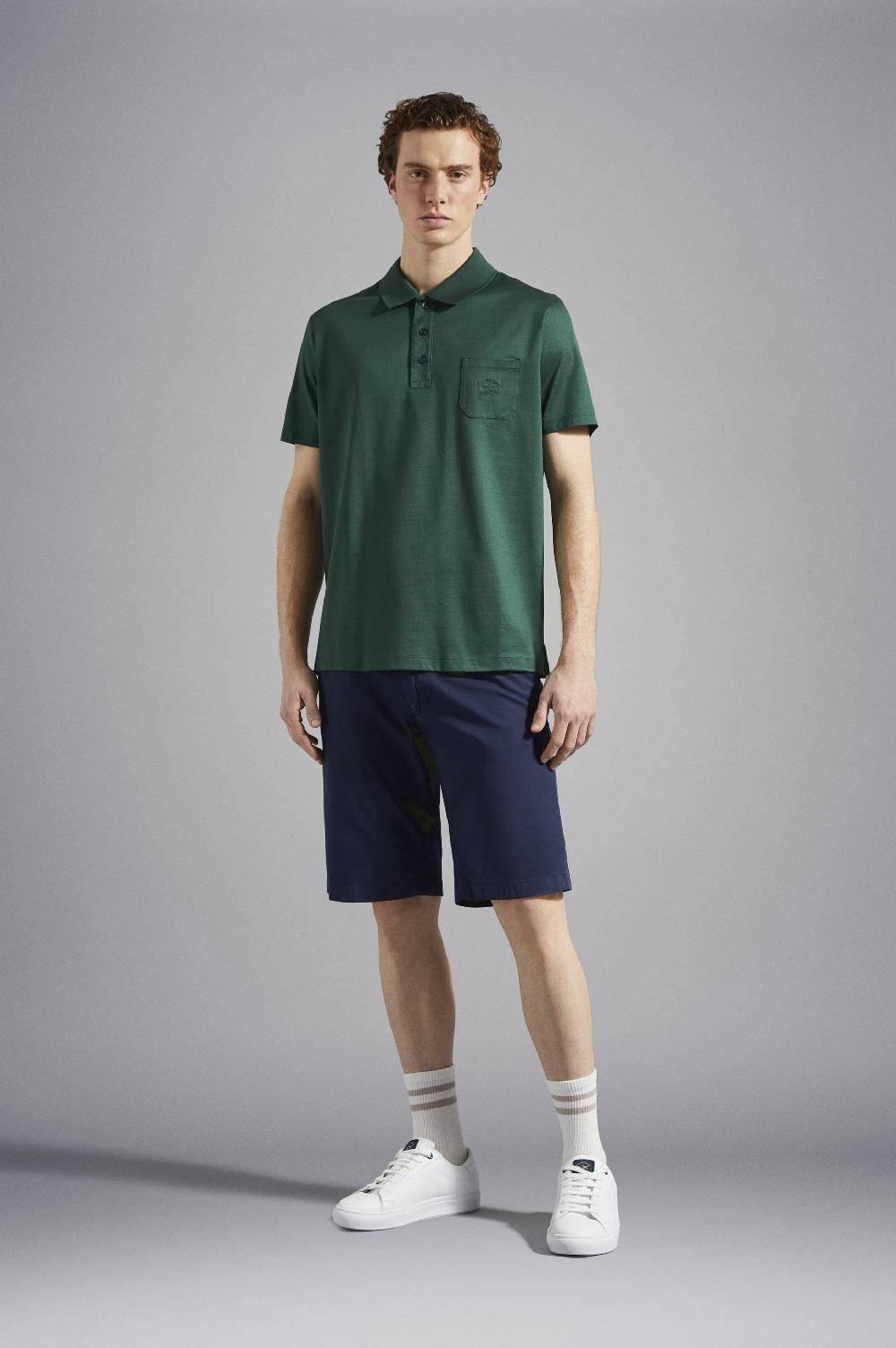 Paul & Shark Polo in jersey di cotone con Logo ricamato Paul & Shark Sconto