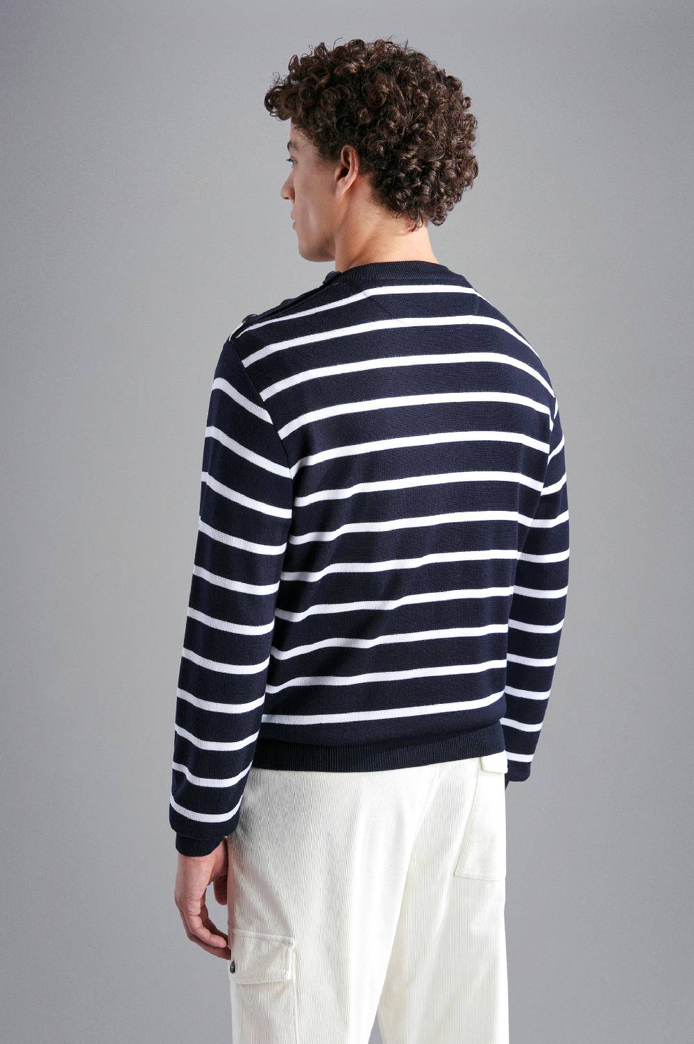 Paul & Shark Maglia in Summer Wool con motivo a righe Paul & Shark Outlet