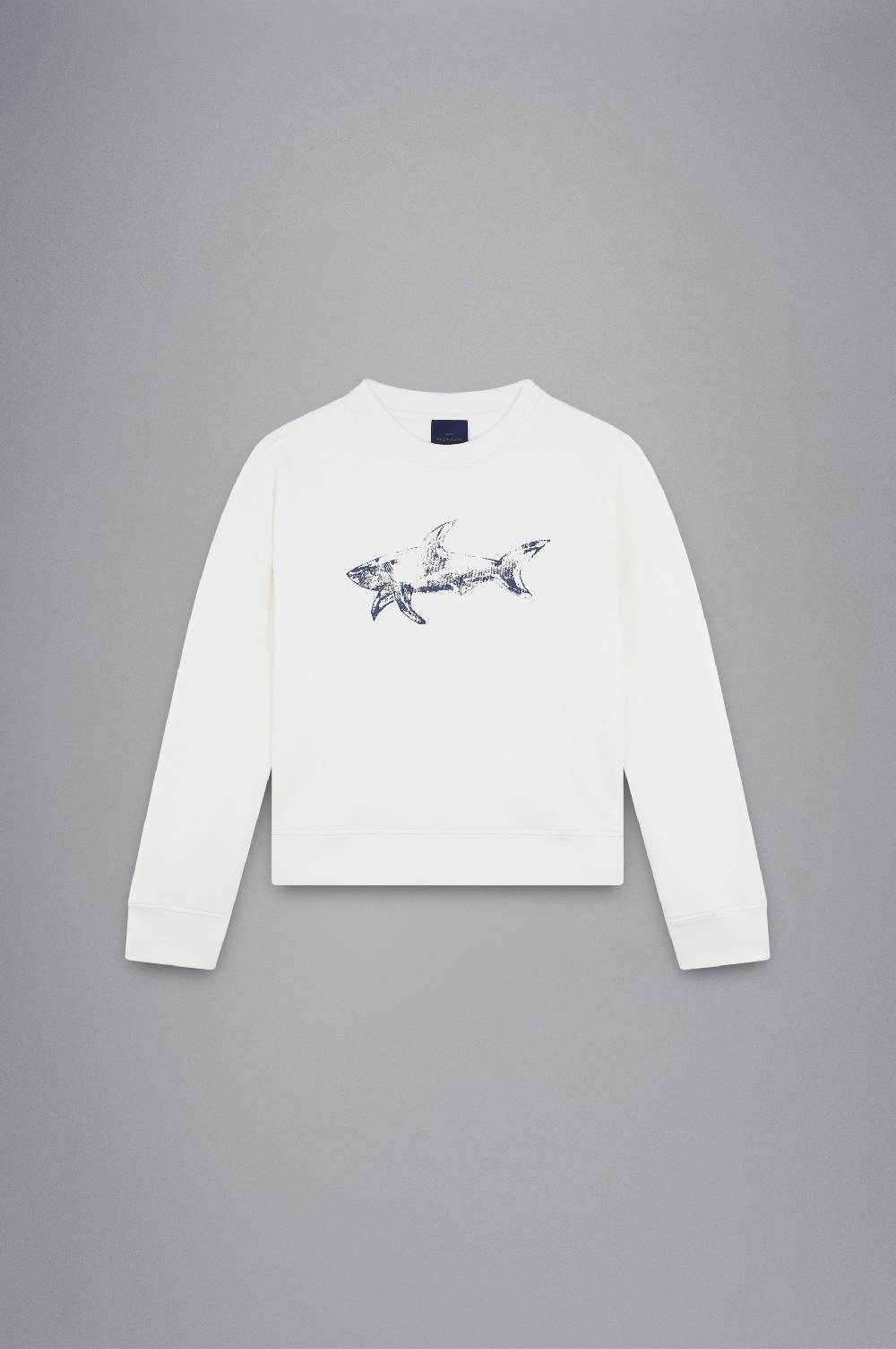 Paul & Shark Felpa in cotone Winter Fleece con stampa Paul & Shark Italia