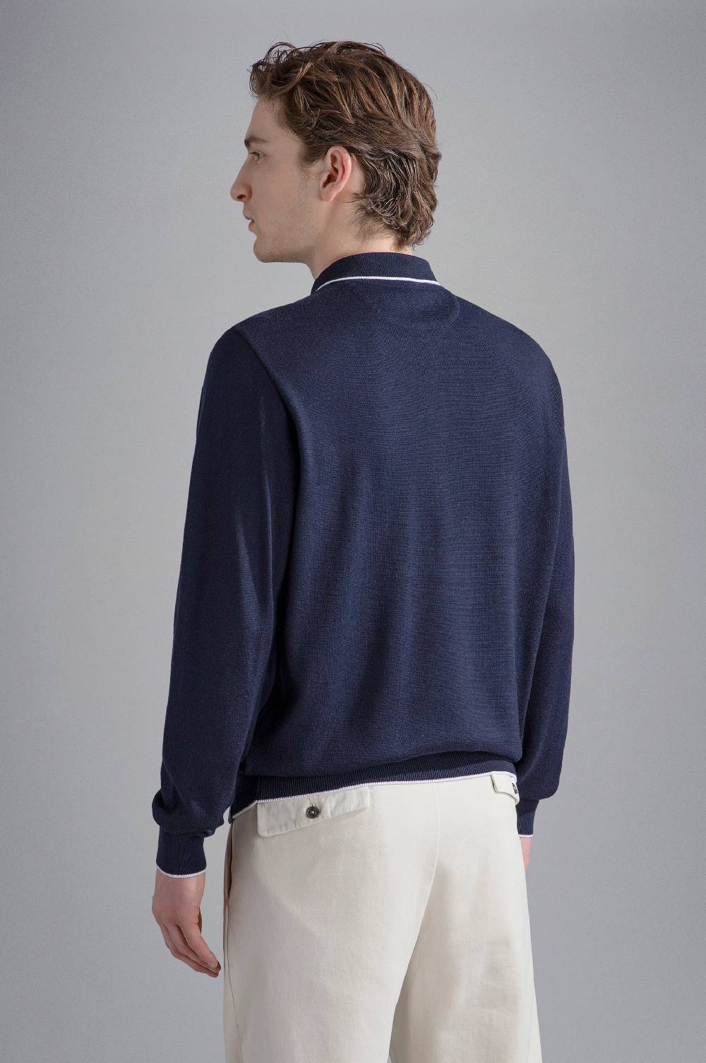 Paul & Shark Polo in Summer Wool con profili a contrasto Paul & Shark Offerta