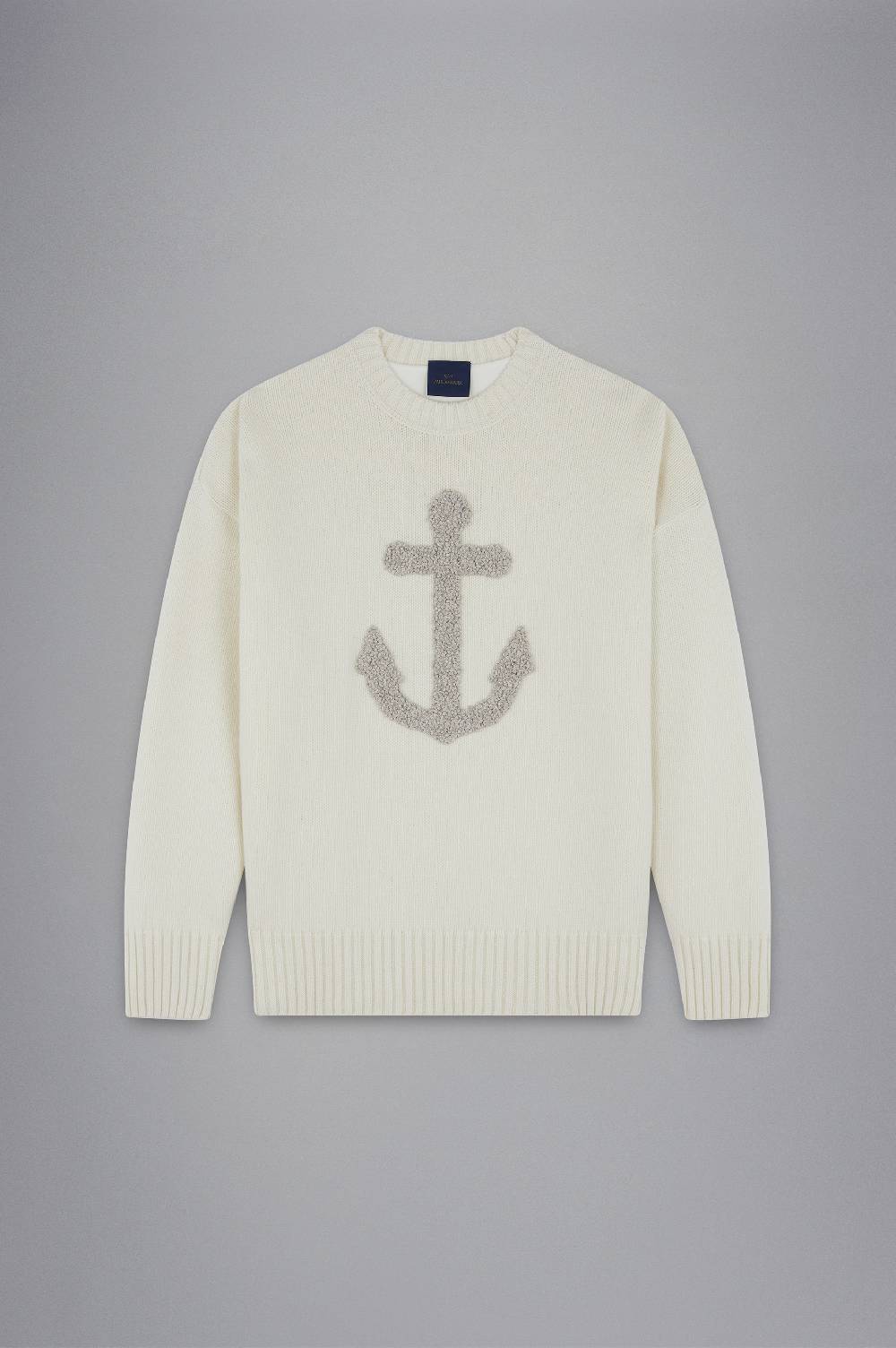 Paul & Shark Girocollo Re-Wool con ancora ricamata Paul & Shark Pezzi Unici