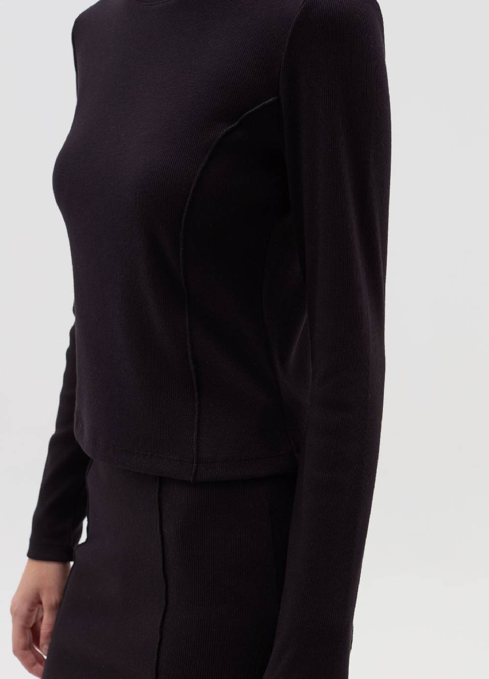 ﻿OVS T-shirt a costine con cuciture in rilievo Online