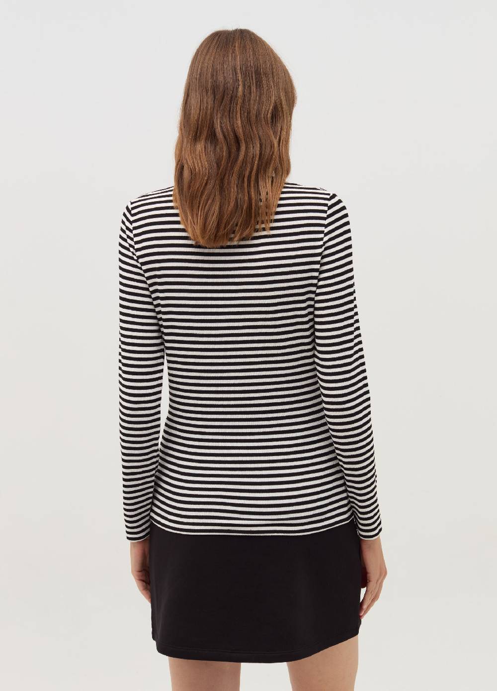 OVS T-shirt a righe mock neck Outlet