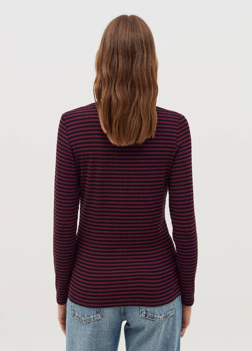 OVS T-shirt a righe mock neck Italia