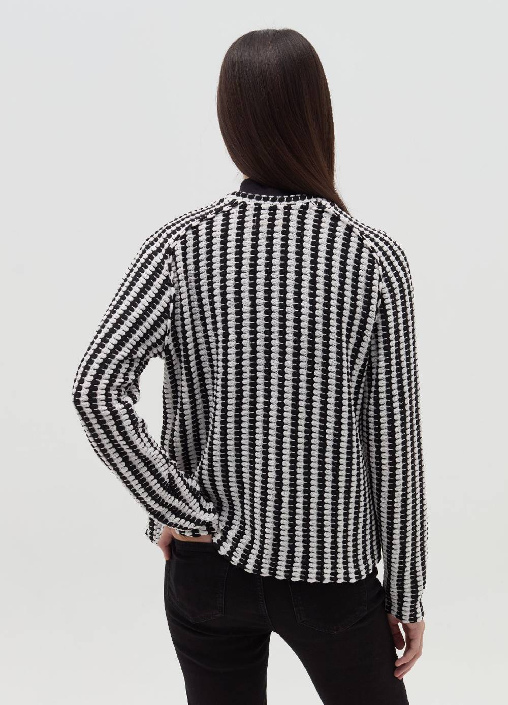 OVS T-shirt tricot con trama bicolore Hotsell