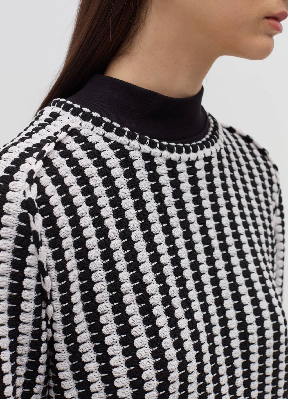 OVS T-shirt tricot con trama bicolore Hotsell