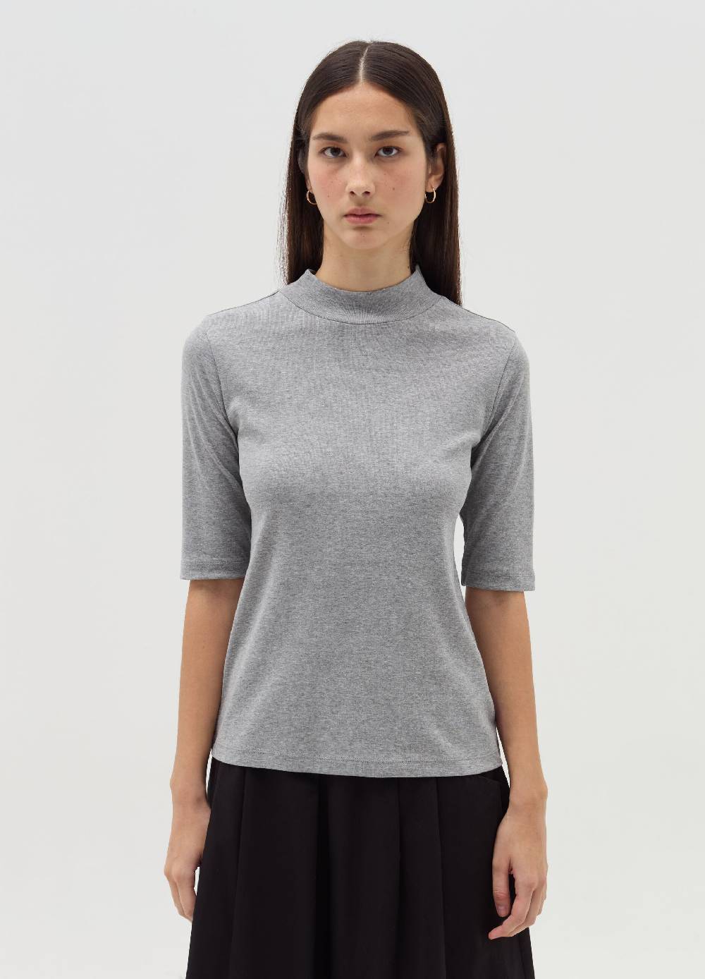 OVS T-shirt mock neck con maniche al gomito Vendite Flash