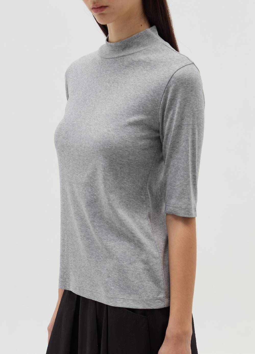 OVS T-shirt mock neck con maniche al gomito Vendite Flash