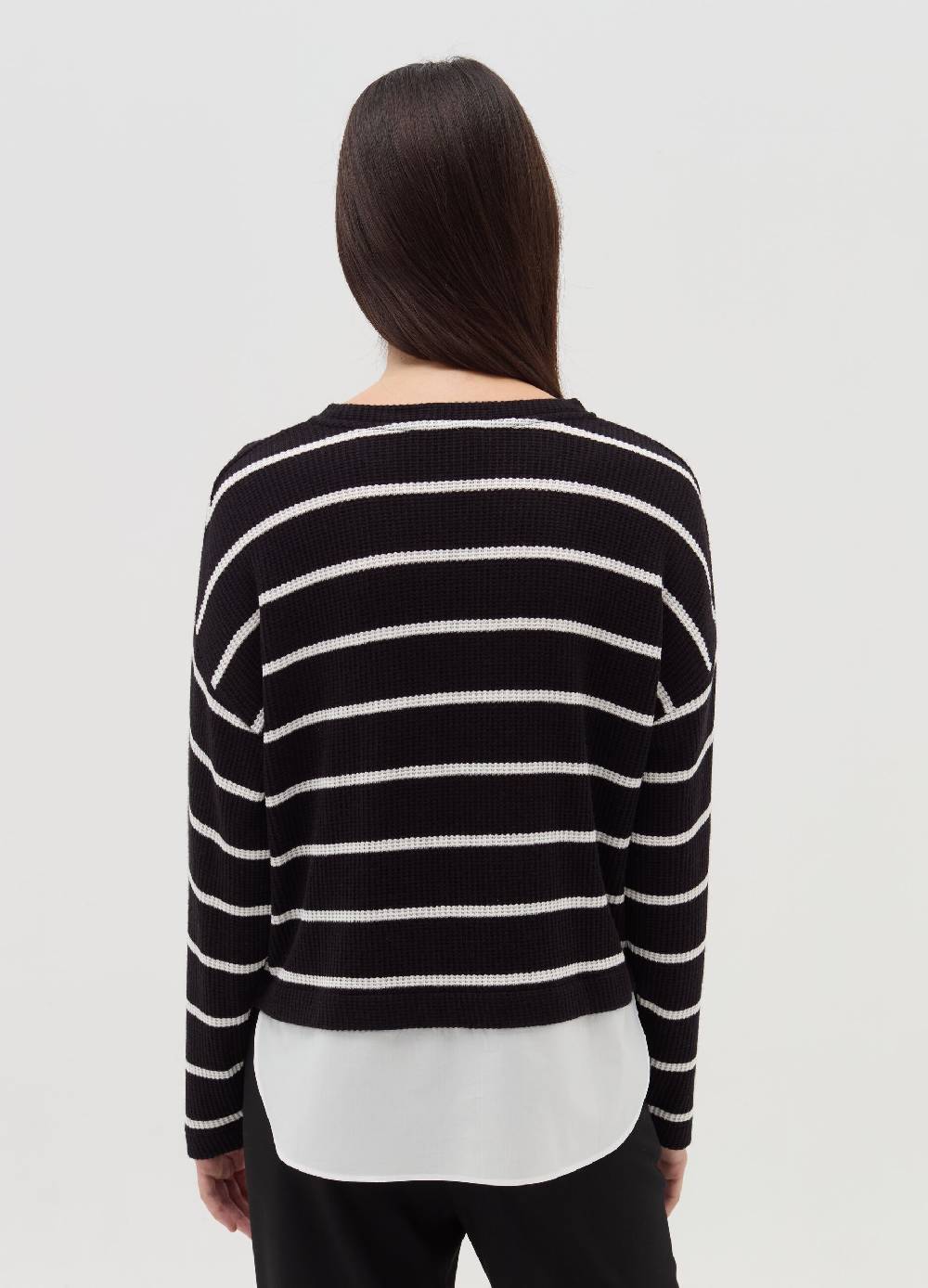 OVS T-shirt maniche lunghe con micro trama waffle Negozio