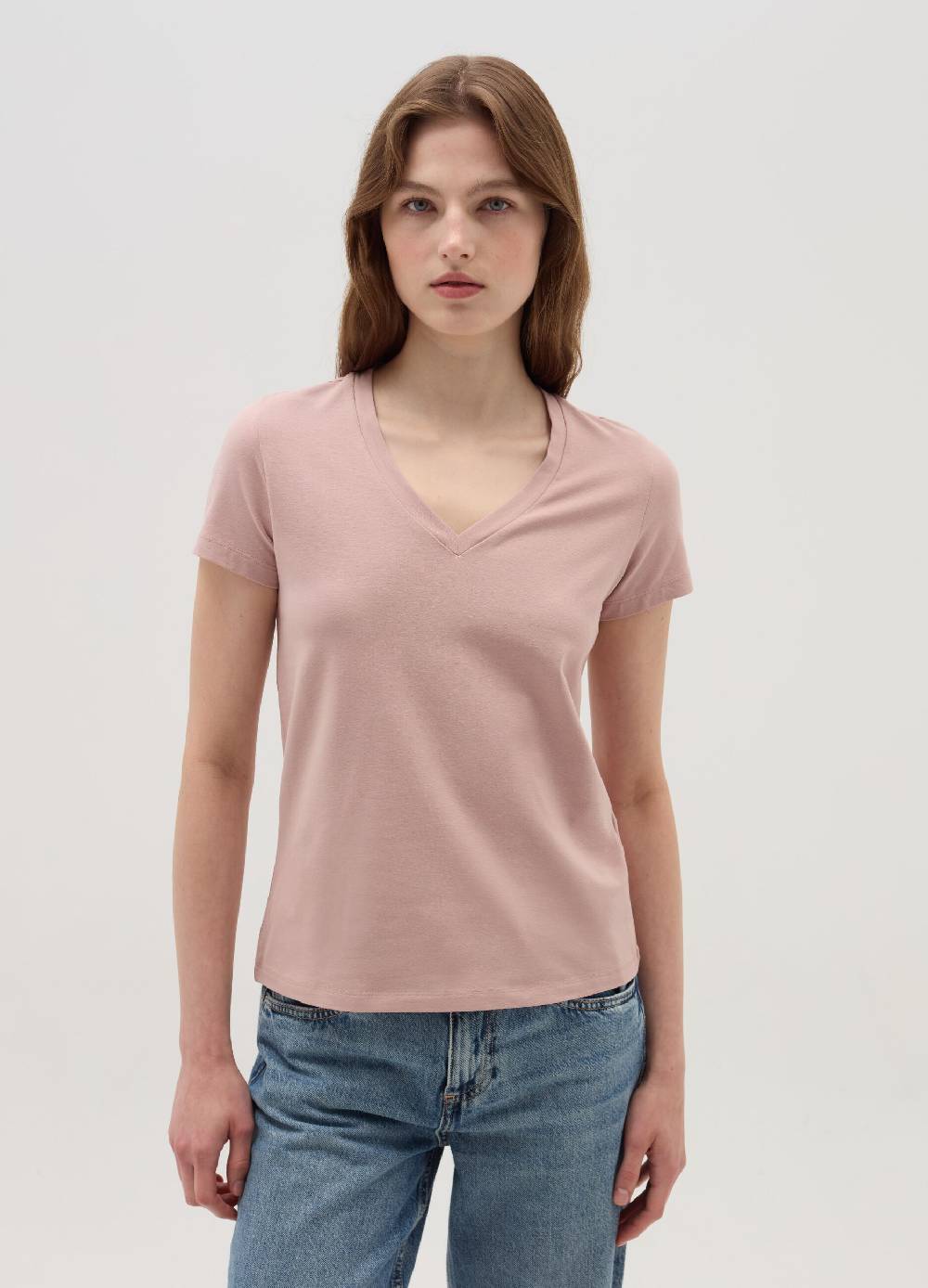 OVS T-shirt tinta unita con scollo a V Moda