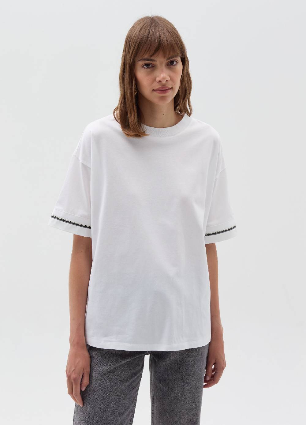 LULAH D. T-shirt over con inserti a contrasto 2025