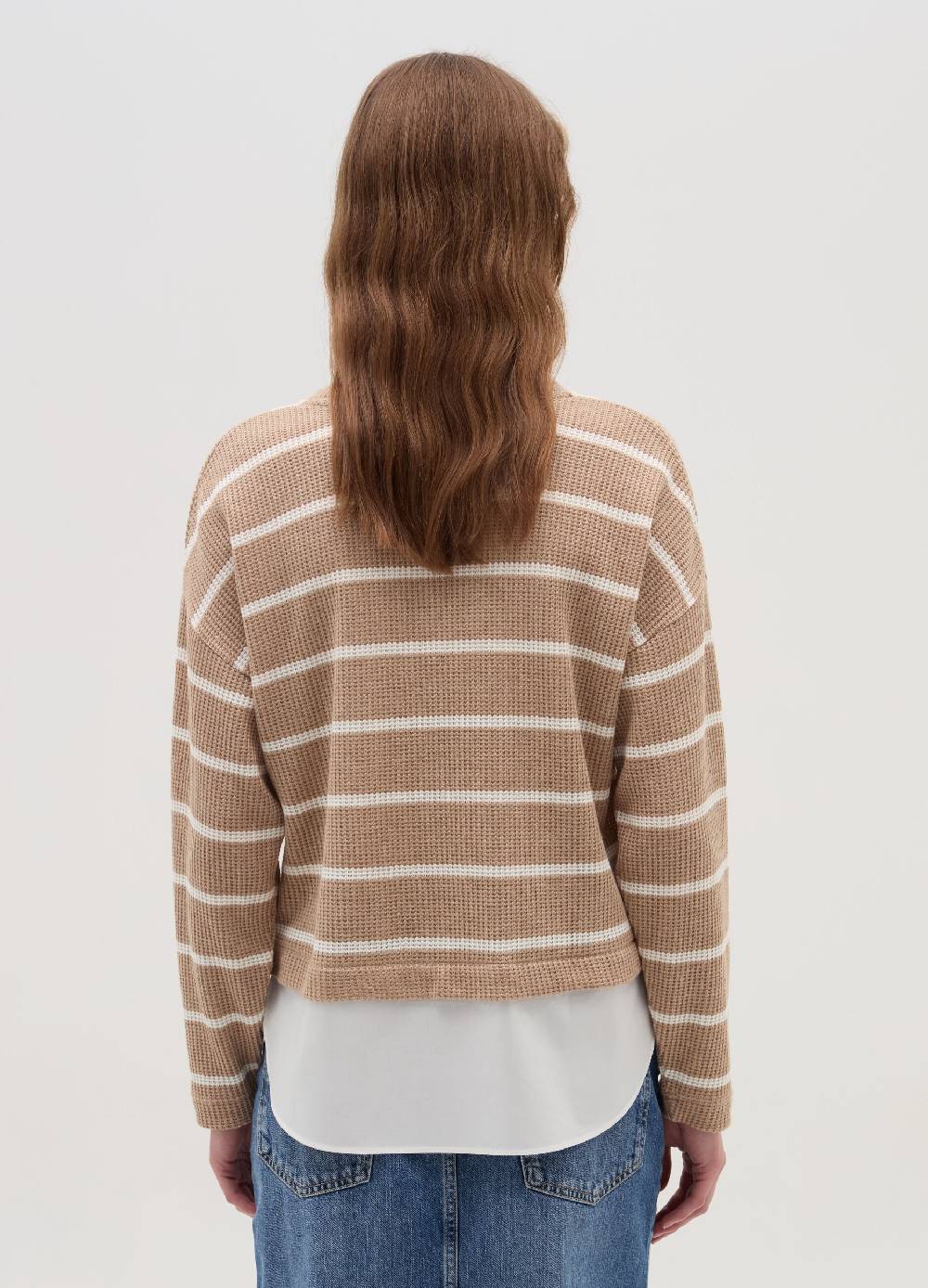 OVS T-shirt maniche lunghe con micro trama waffle In Linea
