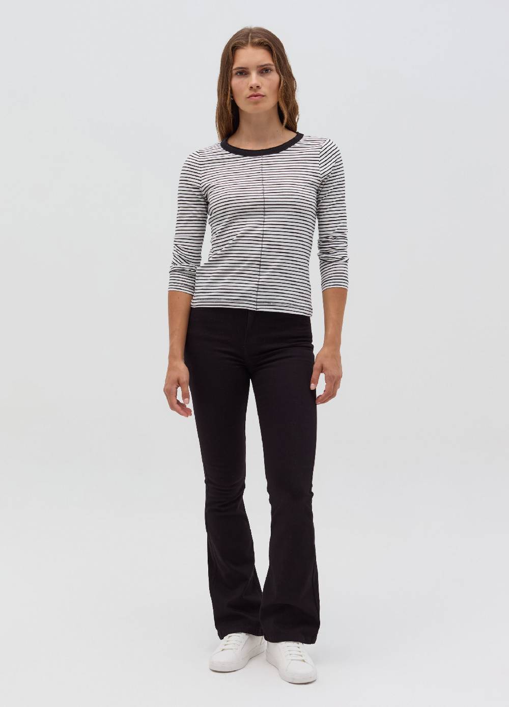 OVS T-shirt a righe sottili con maniche lunghe