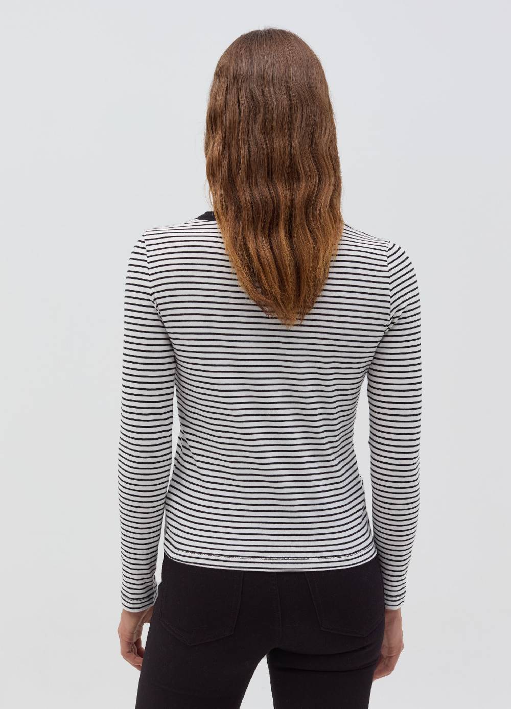 OVS T-shirt a righe sottili con maniche lunghe Spedizione Gratuita