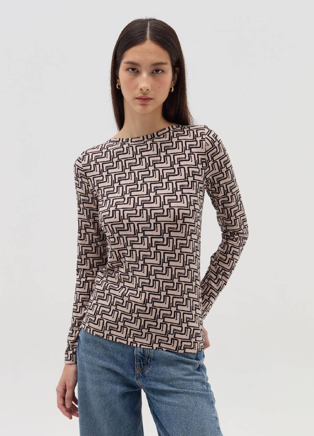OVS T-shirt a maniche lunghe con scollo a barca Negozi Online