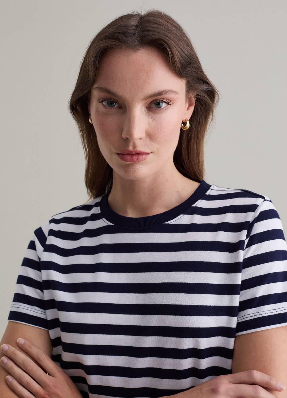 PIOMBO T-shirt in cotone Supima a righe Prezzo Ridotto