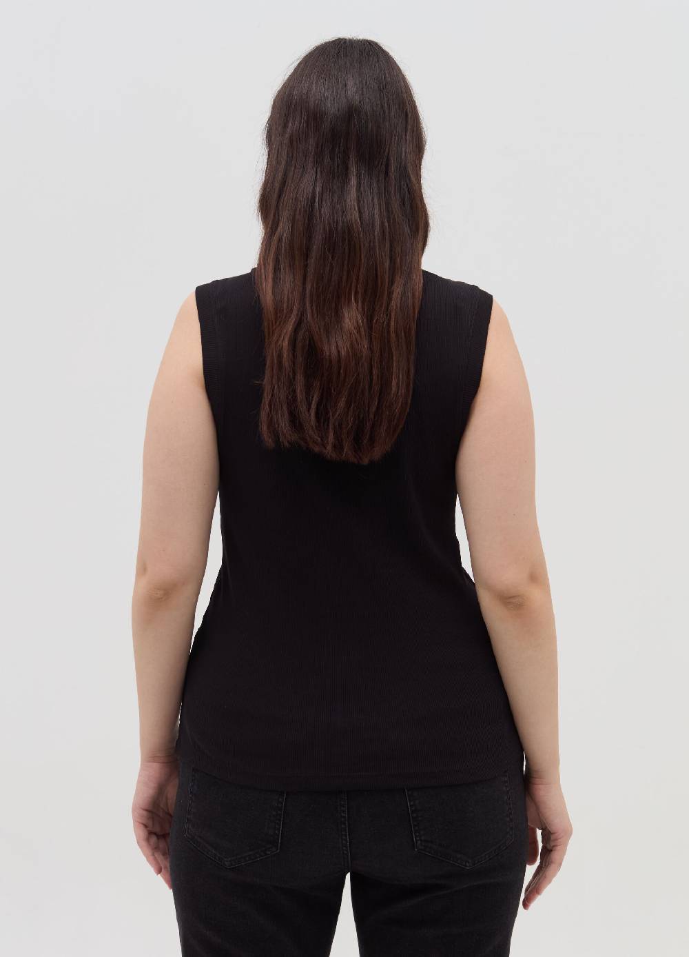 MYA Tank top a costine sottili Curvy Sottocosto