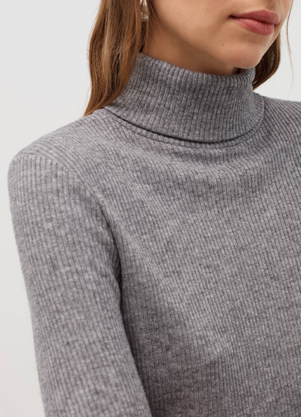 OVS T-shirt a costine con collo alto Presa