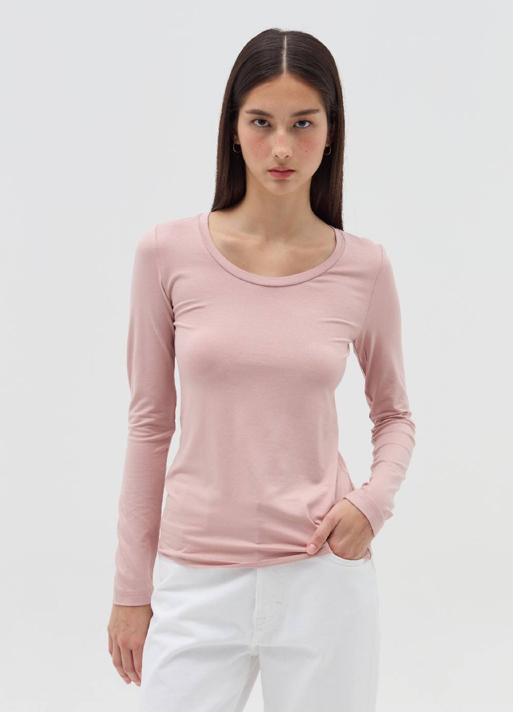 OVS T-shirt a maniche lunghe in viscosa stretch Online