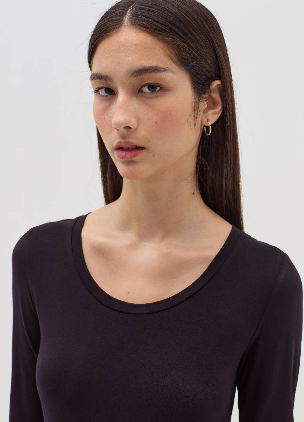 OVS T-shirt a maniche lunghe in viscosa stretch Outlet