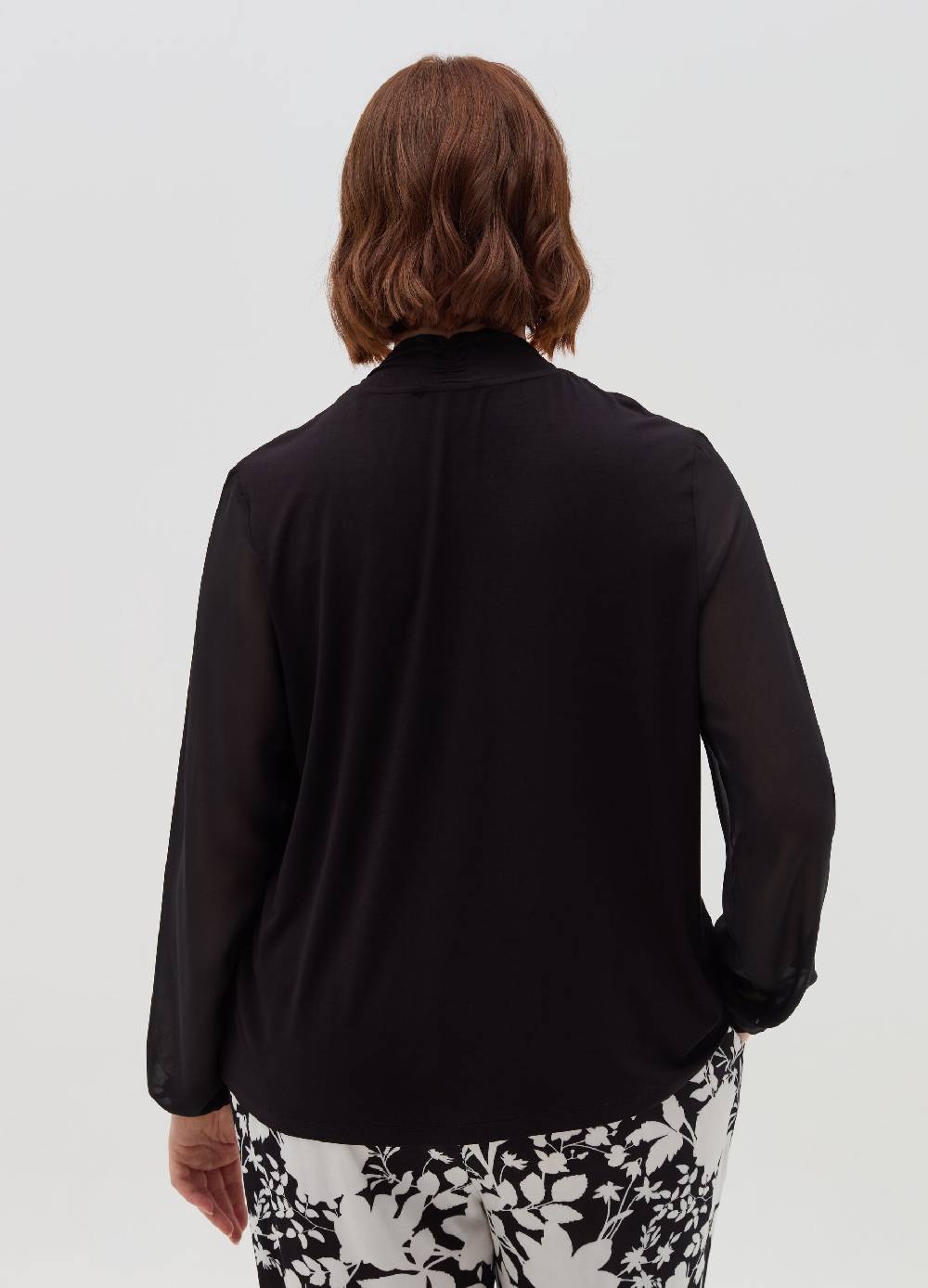 MYA T-shirt in viscosa stretch con nodo Curvy Nuovo