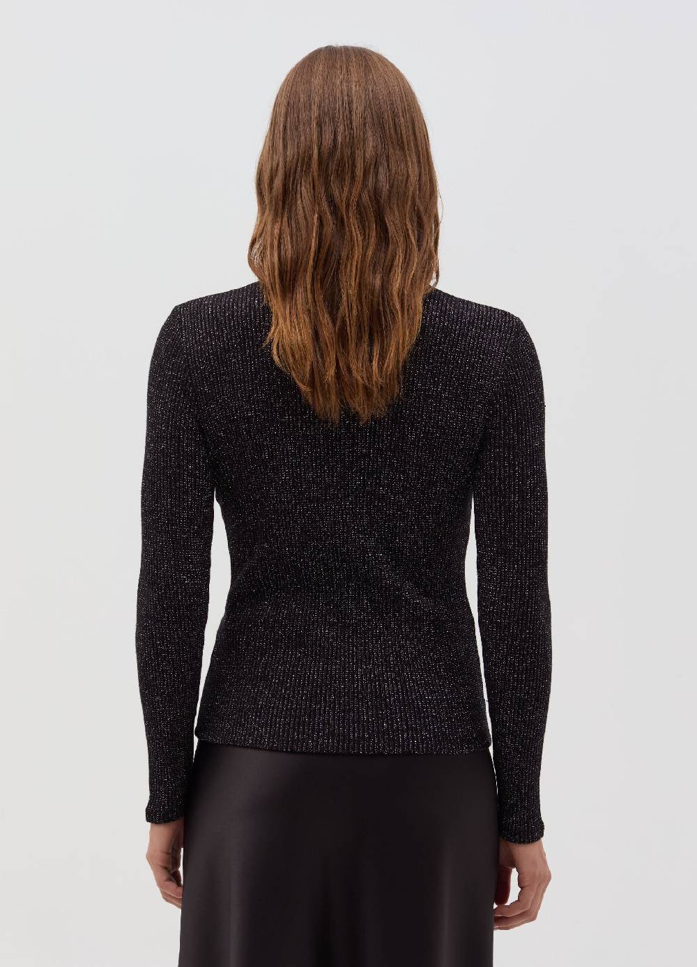 OVS T-shirt in lurex a maniche lunghe con collo alto Qualità Garantita
