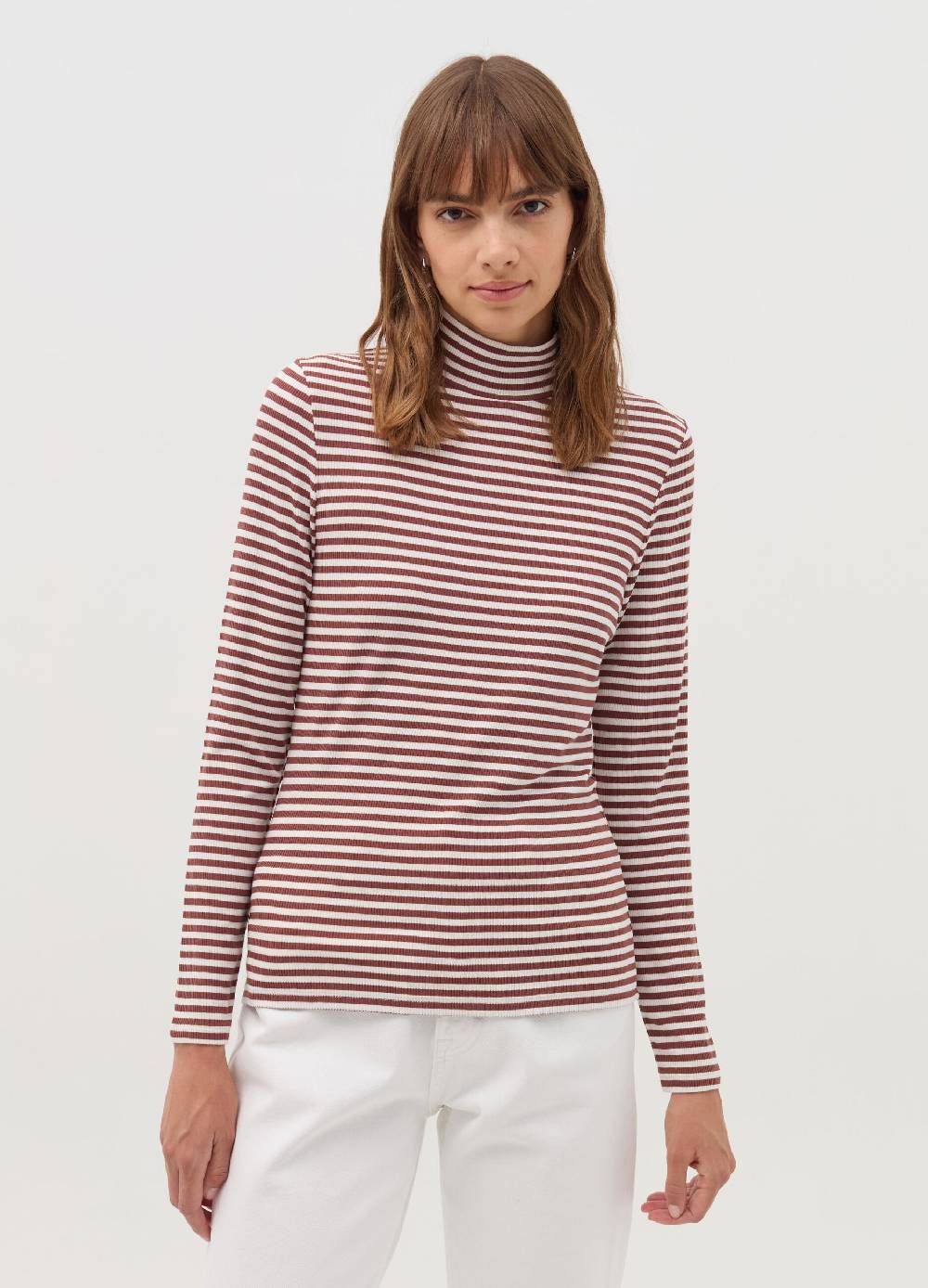 OVS T-shirt a righe mock neck