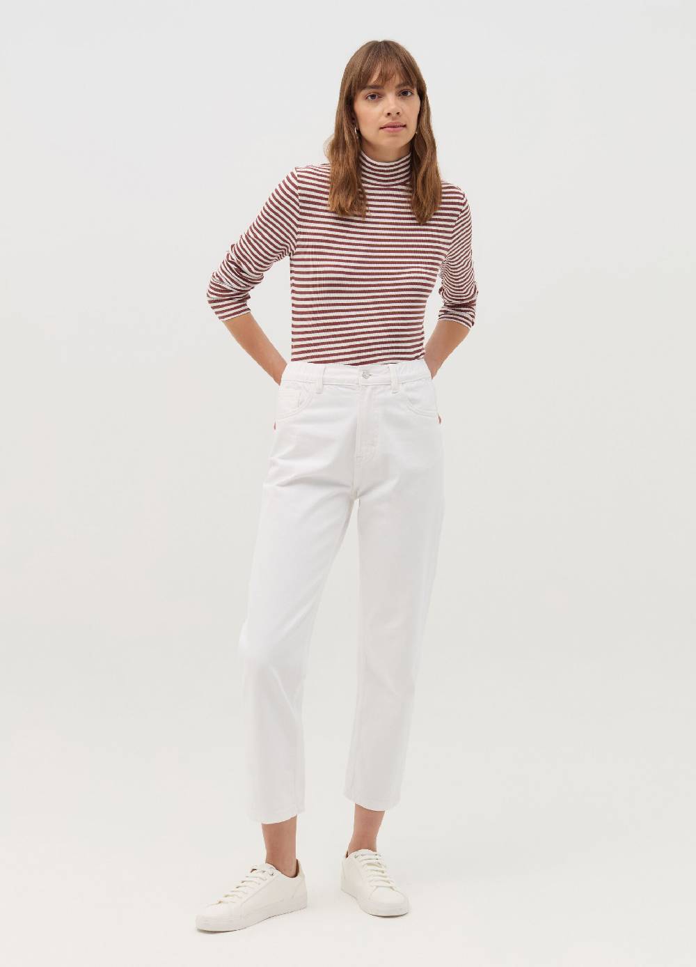 OVS T-shirt a righe mock neck Convenienza
