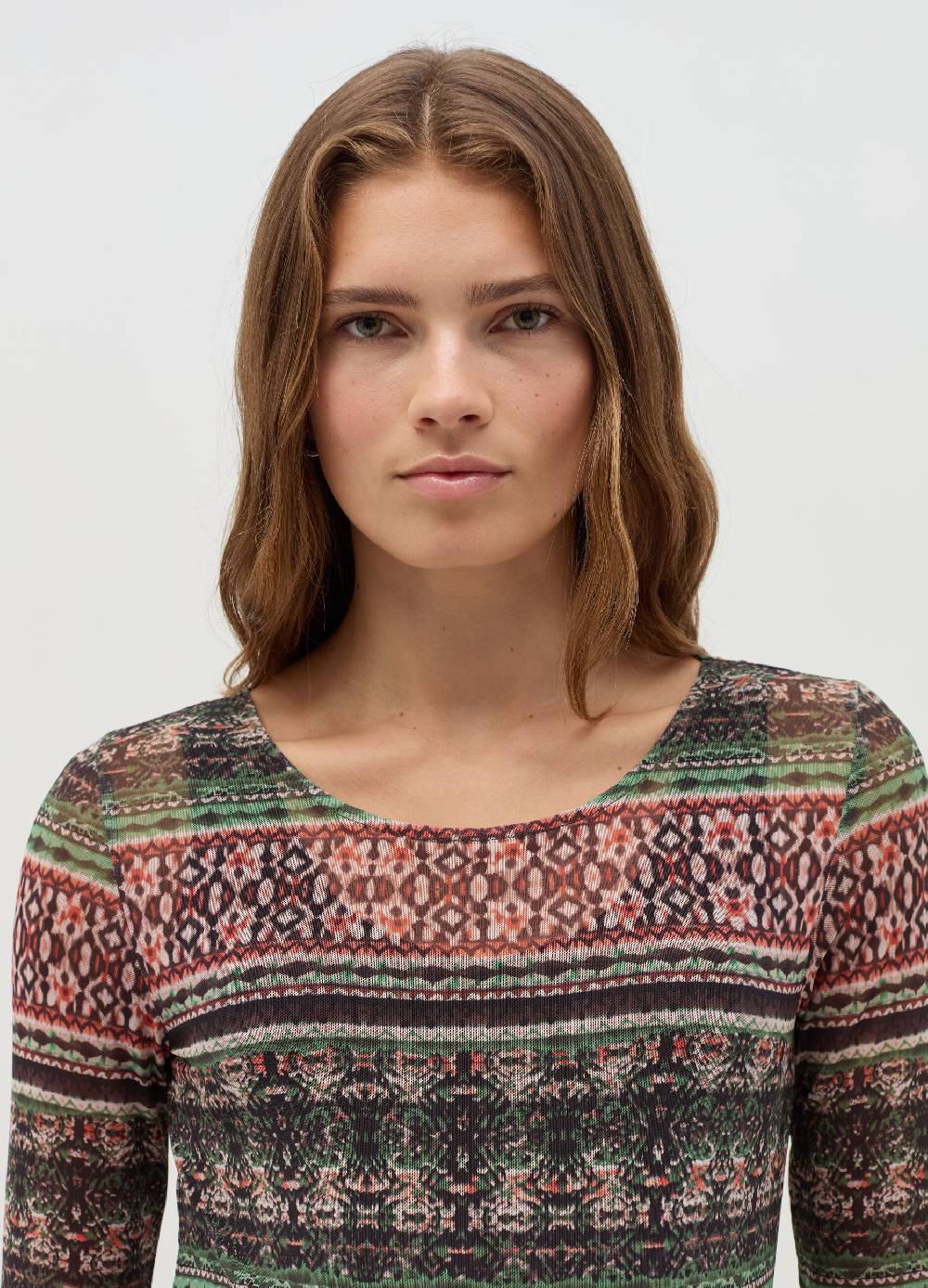 NICOL CARAMEL T-shirt premaman con stampa all-over Offerta