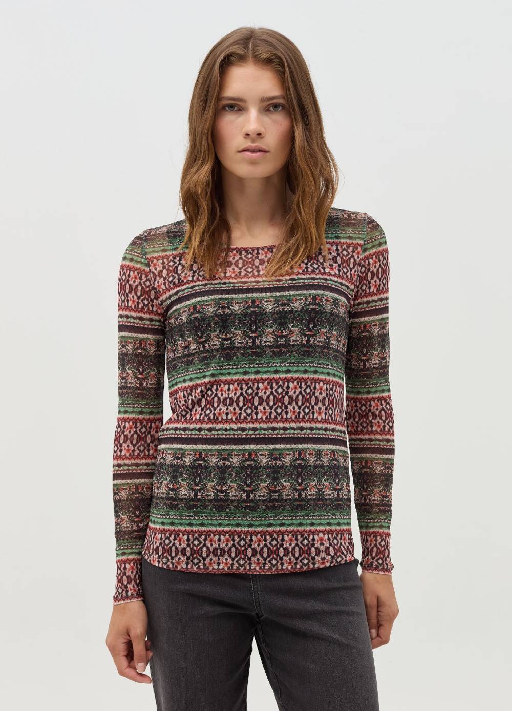 NICOL CARAMEL T-shirt premaman con stampa all-over Offerta