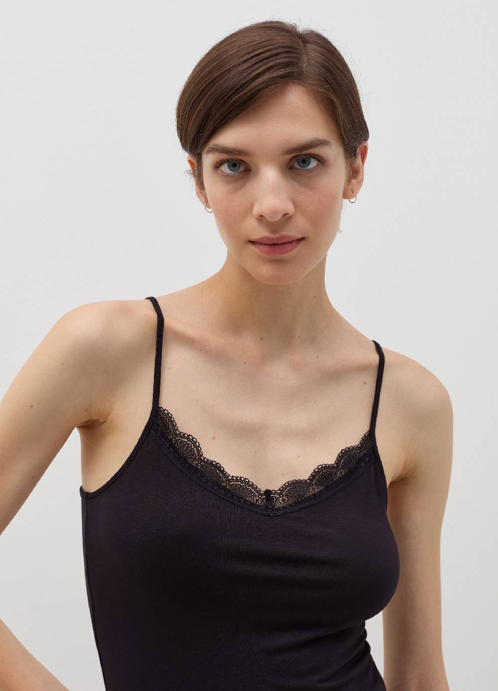 OVS Canotta in viscosa stretch con pizzo Outlet