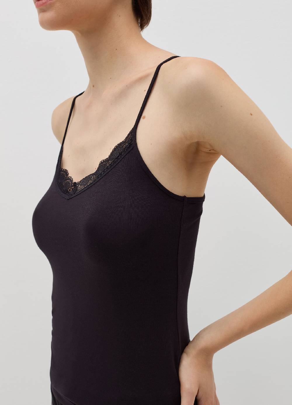 OVS Canotta in viscosa stretch con pizzo Outlet