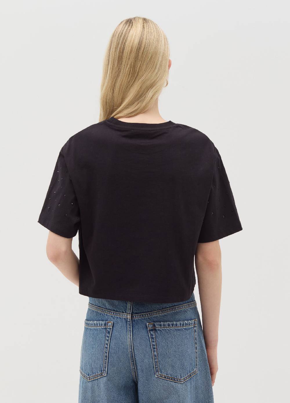 OVS T-shirt in cotone con strass Vendita Economica