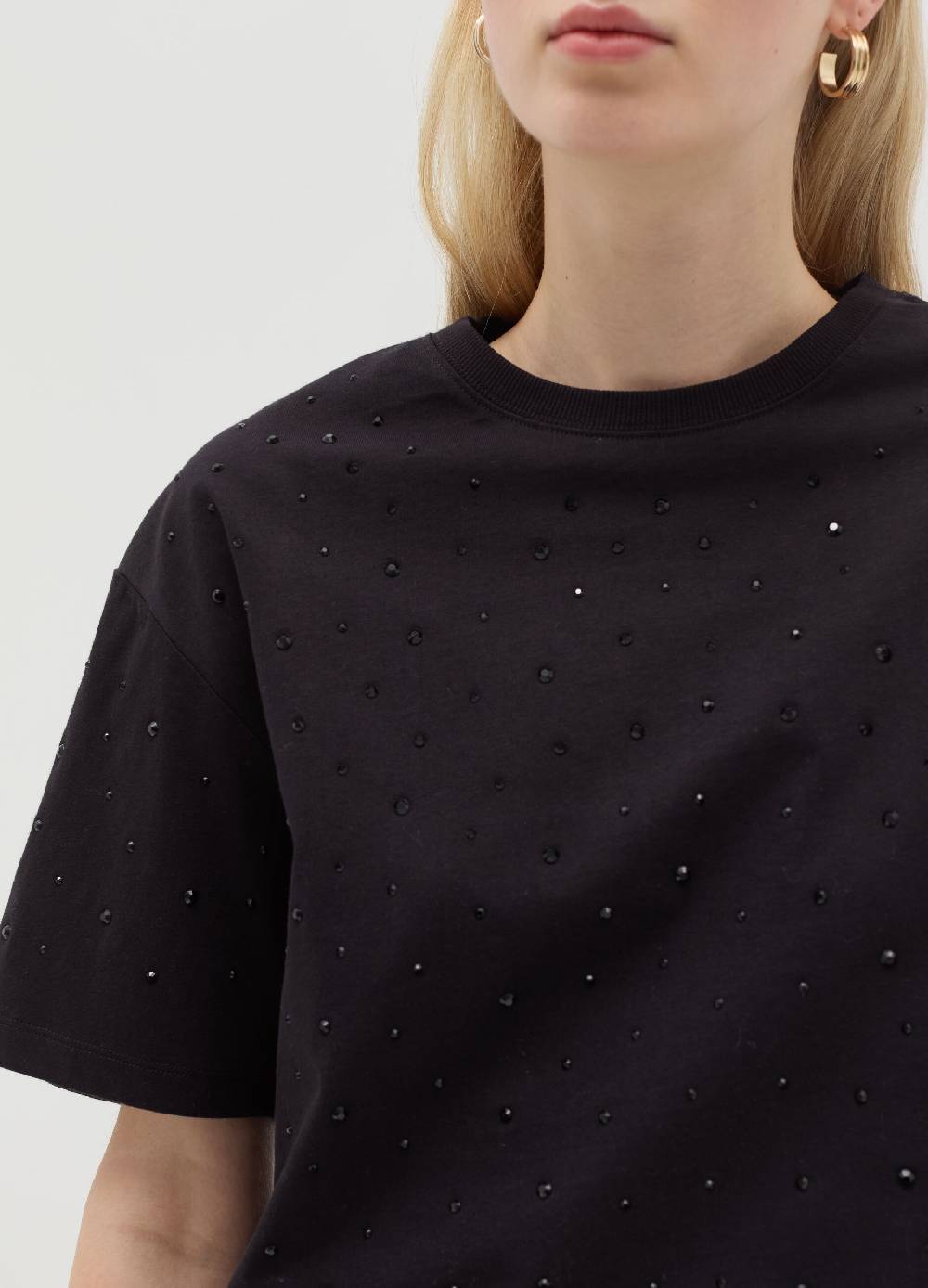 OVS T-shirt in cotone con strass Vendita Economica