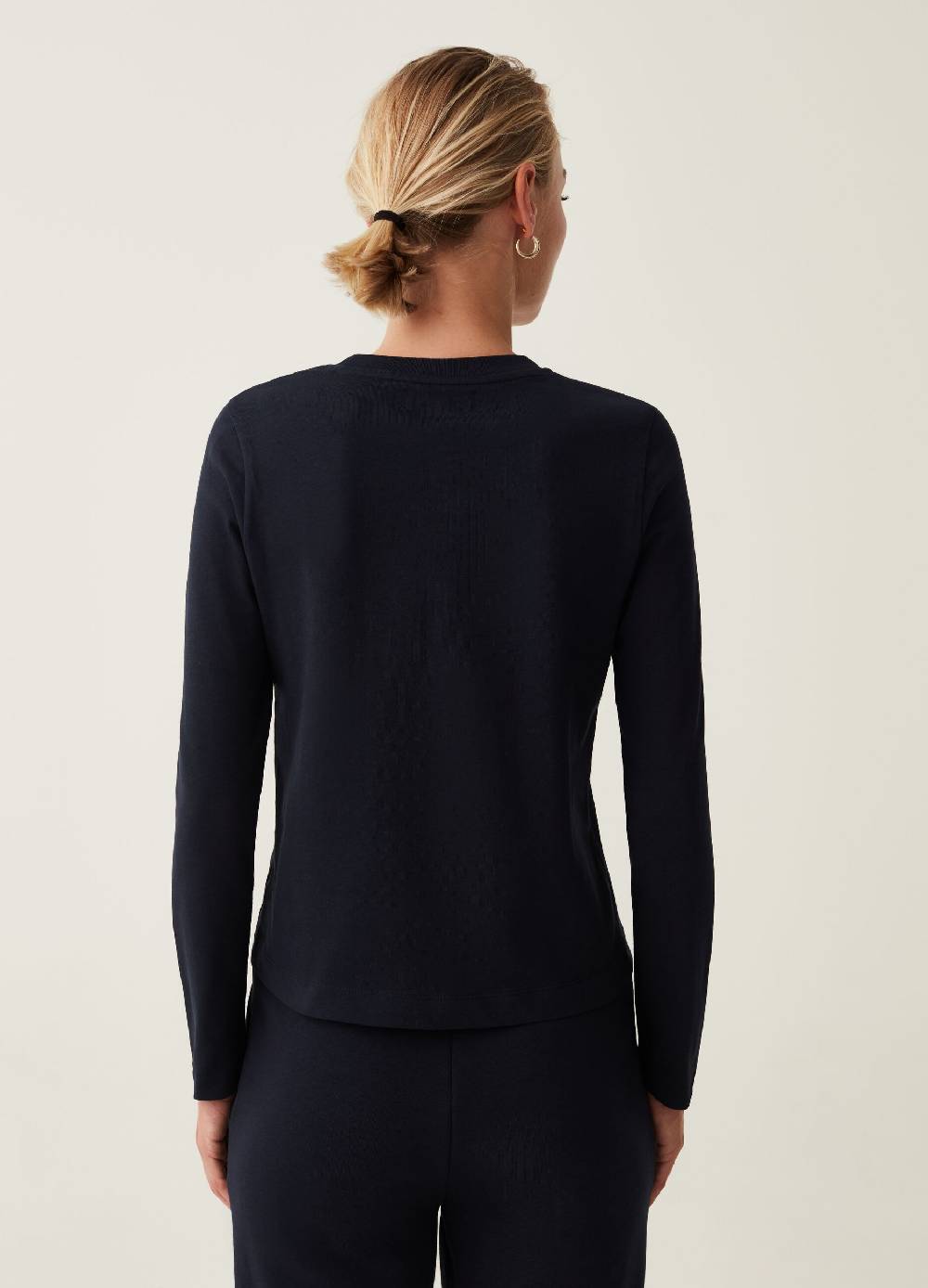 OVS T-shirt a maniche lunghe in cotone In Linea