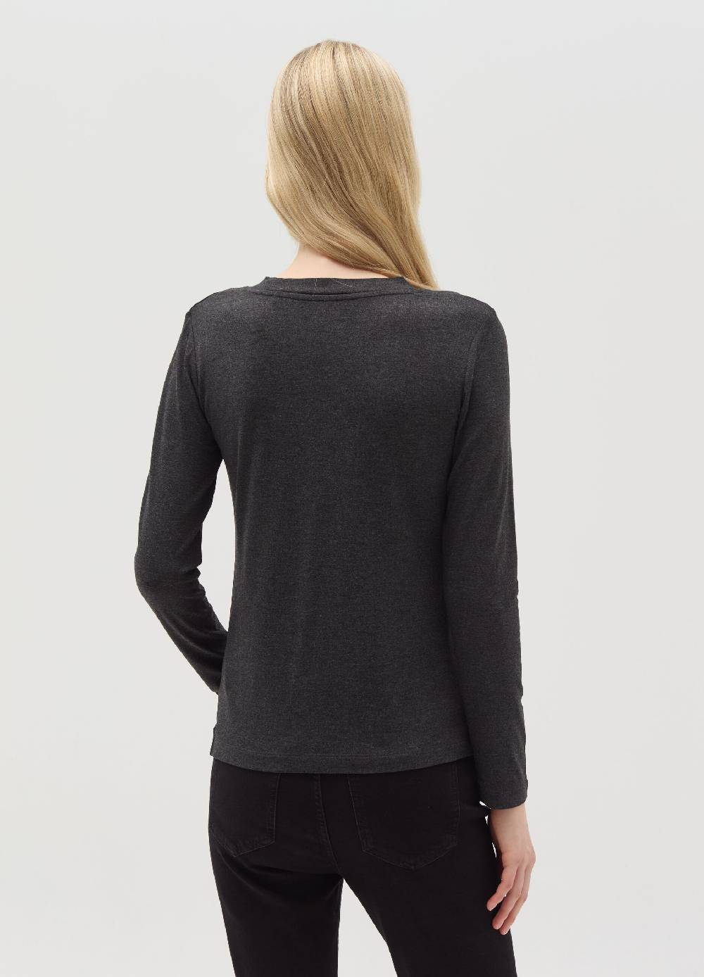 OVS T-shirt in viscosa stretch con scollo a V Spedizione Gratuita