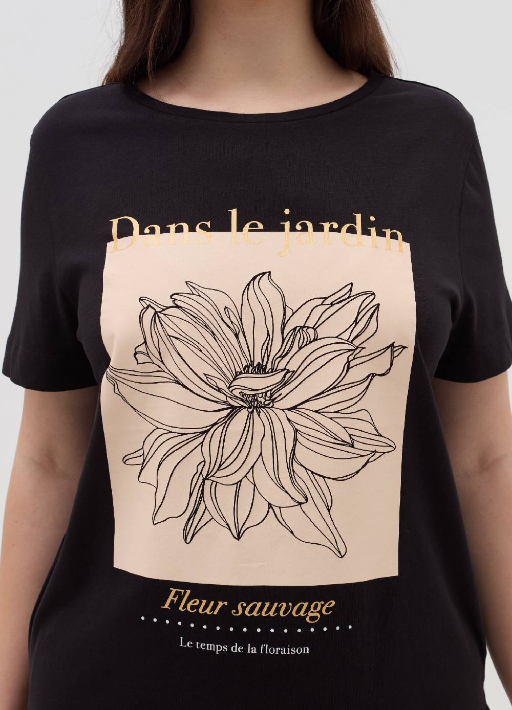 MYA T-shirt in cotone con stampa Curvy Fino Al -60%