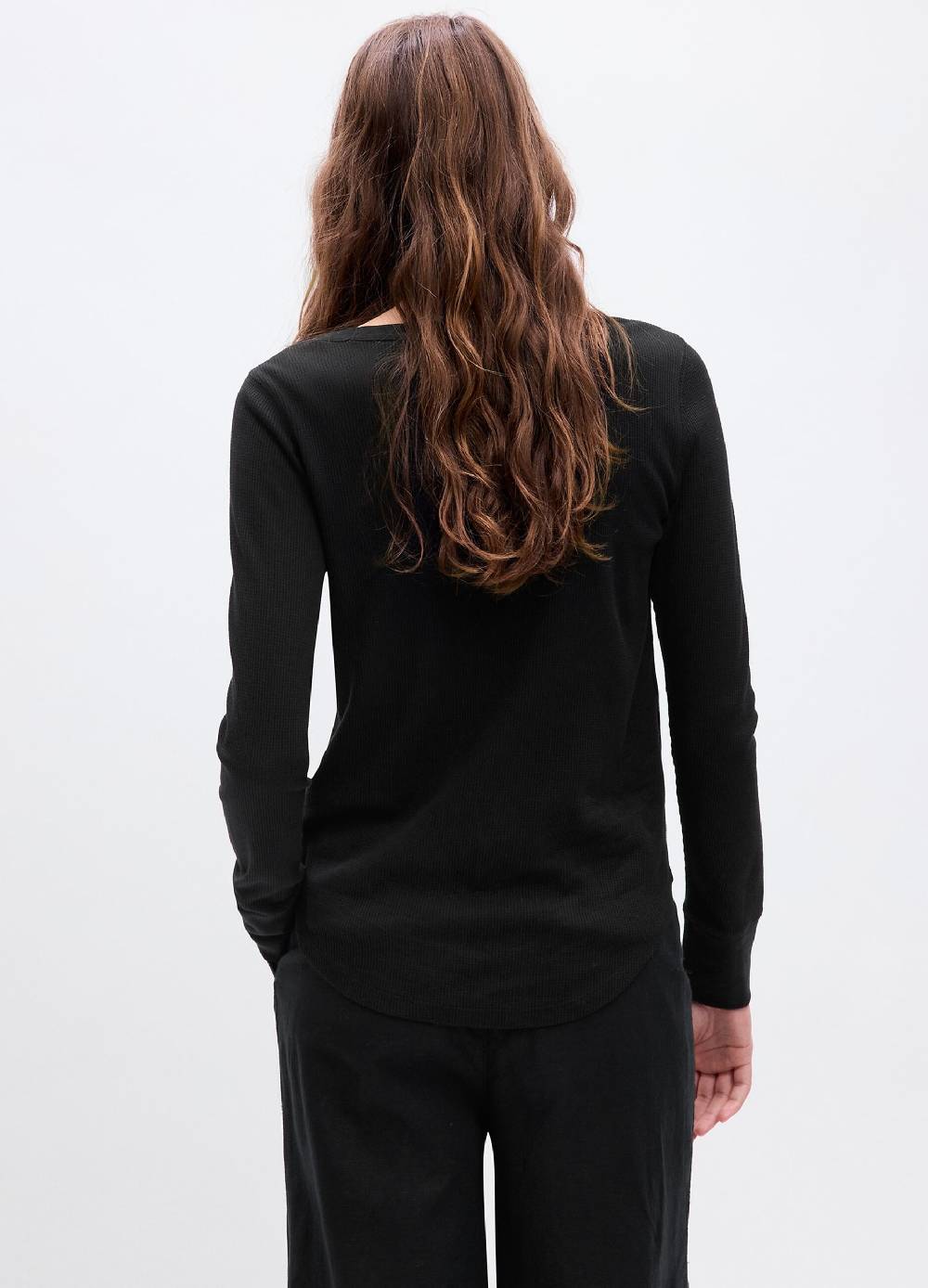 GAP T-shirt con micro trama waffle a maniche lunghe Convenienza