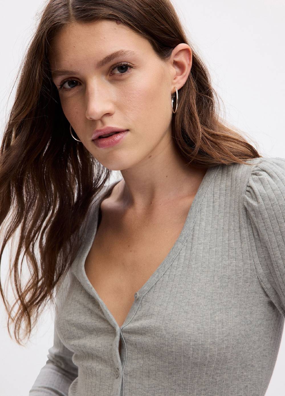 GAP T-shirt a coste con maniche lunghe a sbuffo Saldi Di Fabbrica
