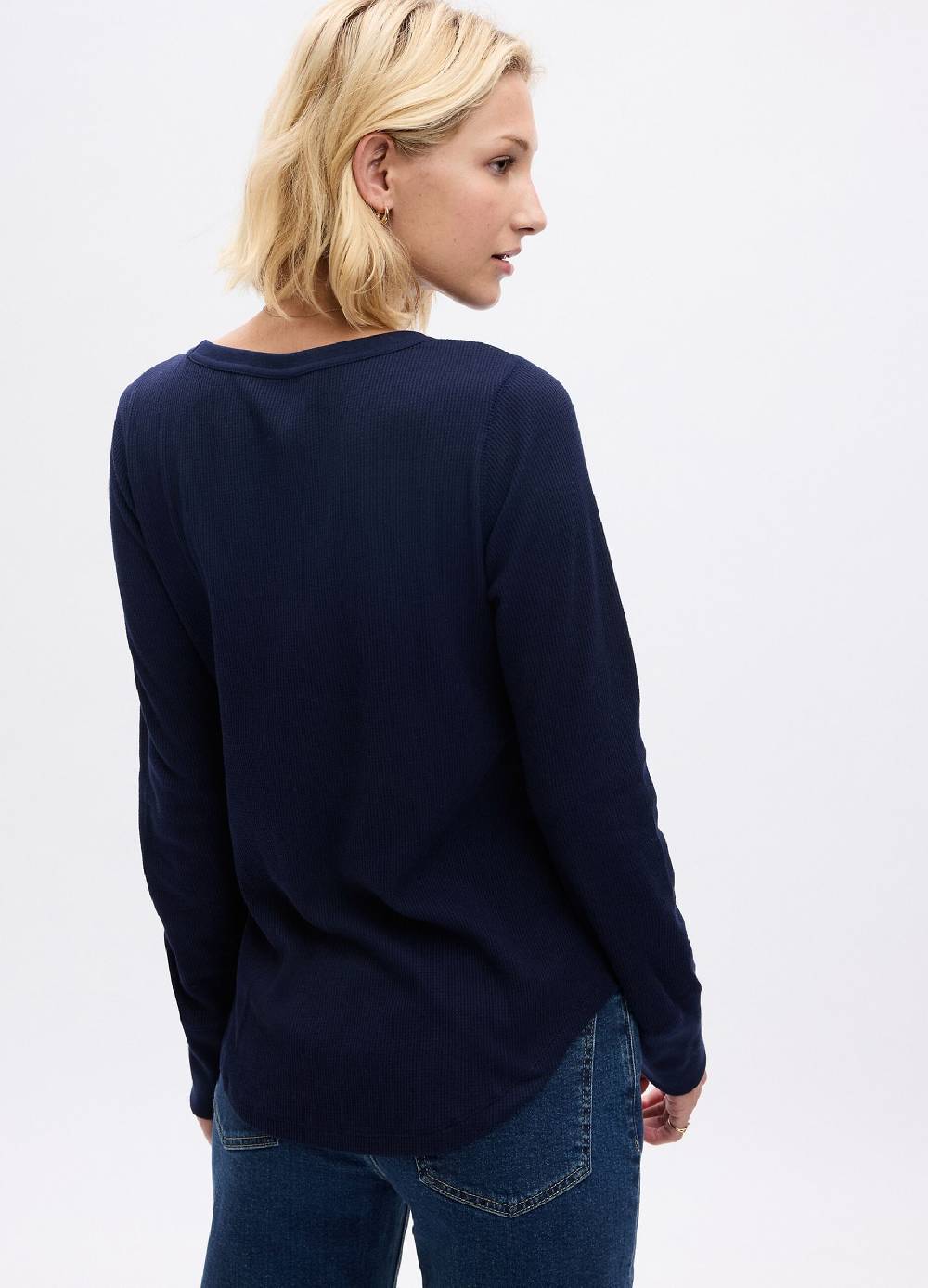 GAP T-shirt con micro trama waffle a maniche lunghe I Più Venduti