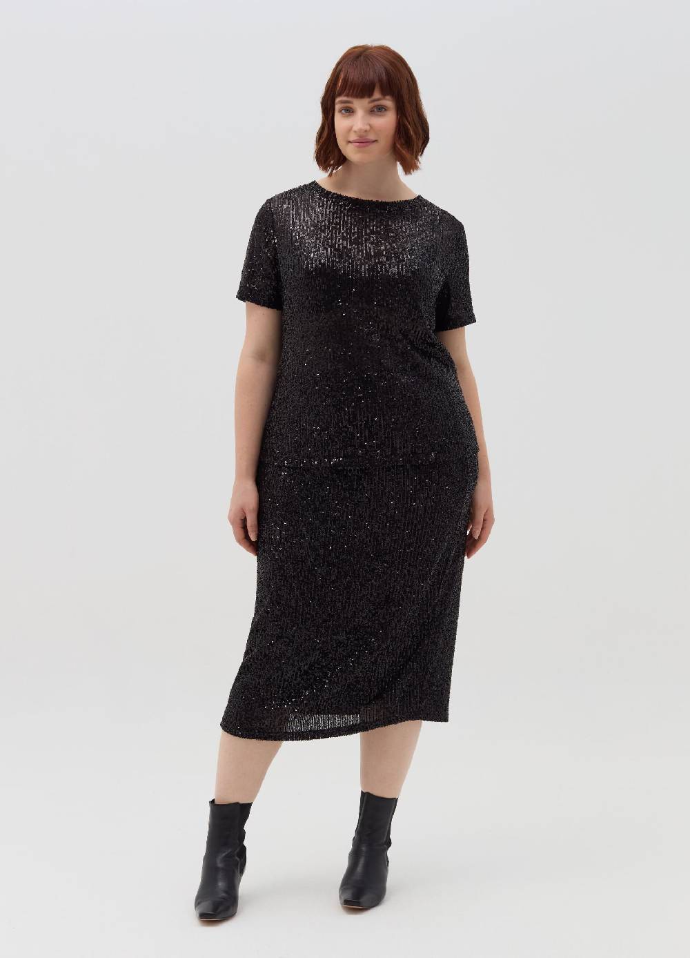 MYA T-shirt con paillettes Curvy 2025