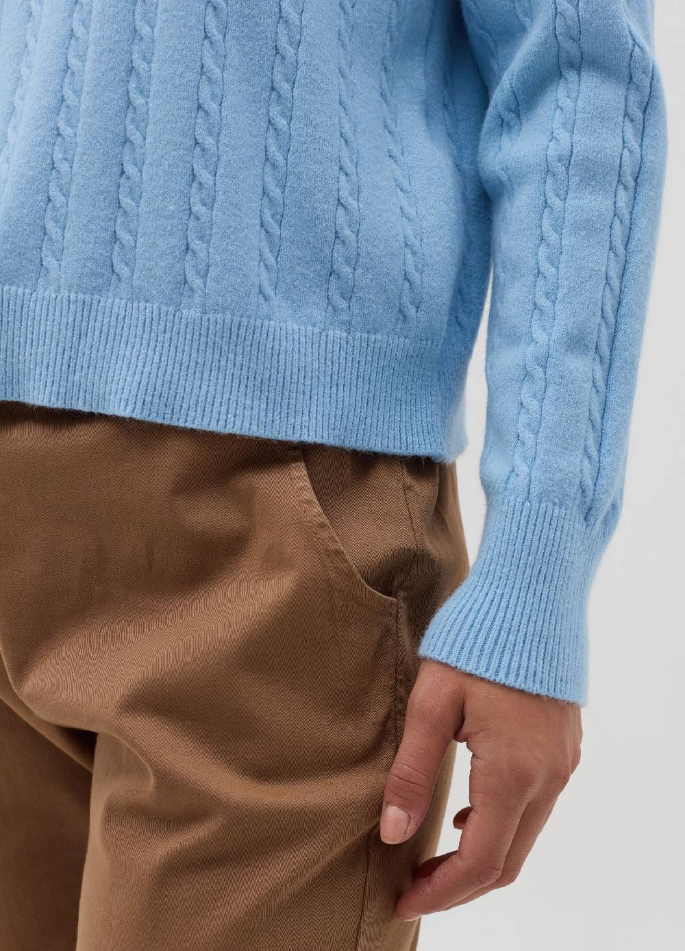 HYBRID Pullover a coste con lavorazione intrecciata Negozio