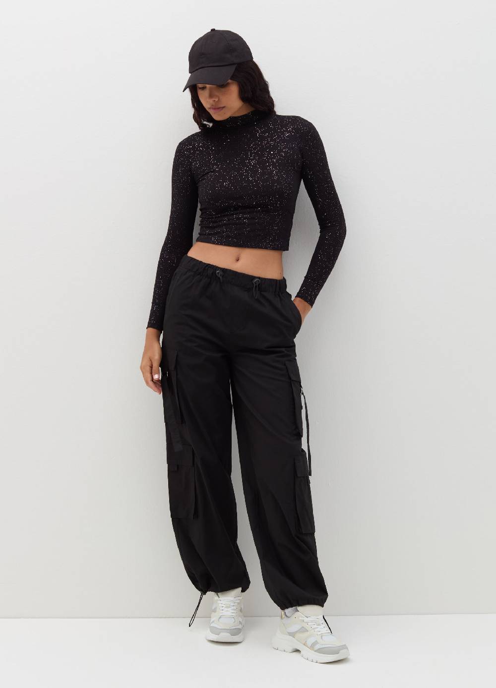 B. ANGEL T-shirt mock neck con maniche lunghe Negozi Online