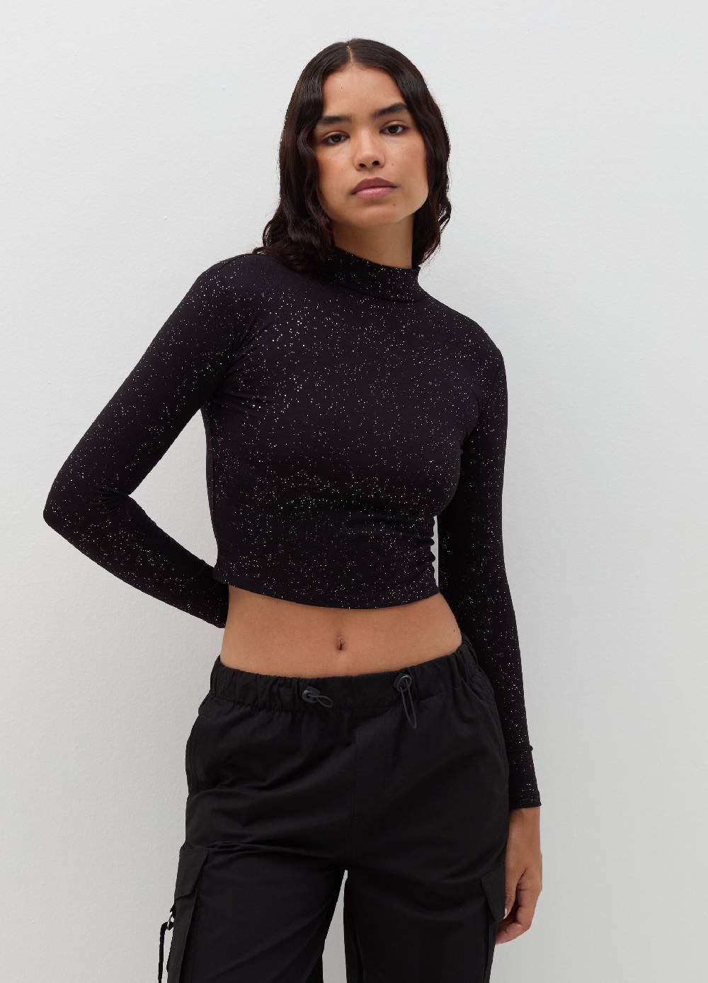 B. ANGEL T-shirt mock neck con maniche lunghe Negozi Online